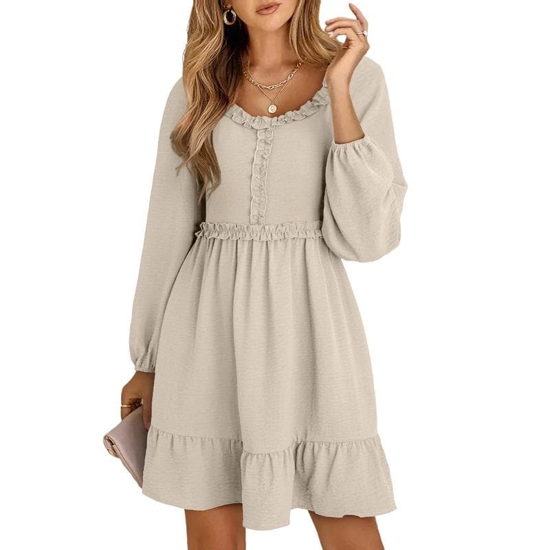 Dokotoo Empire Waist Smocked Mini Dress