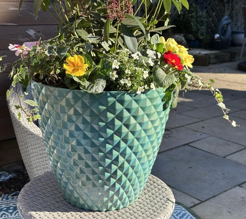 Tall Taper Planters Set of 3 with Drainage