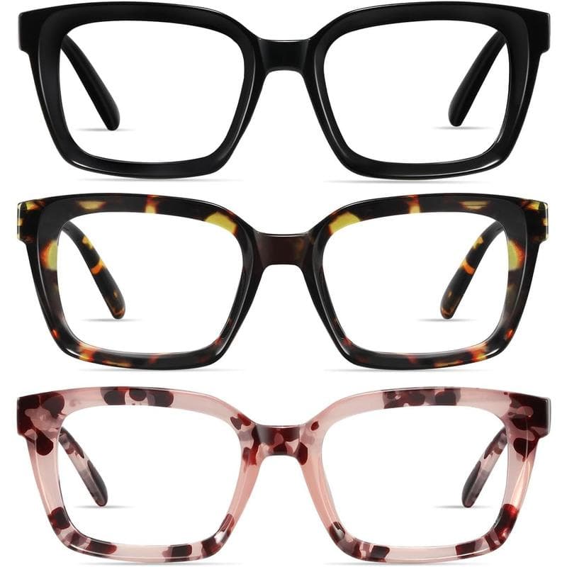 Tortoiseshell Reading Glasses 3-Pack Blue Light Blocking